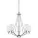 Durham 5 Light 25 inch Satin Nickel Chandelier Ceiling Light
